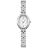 FANMIS Gold Tone Watches for Women with Small Vintage Bracelet Elegant Jade Oval Dial Dress Watch Fashion Quartz Wrist Watch Waterproof Watch