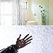 3D Waterproof Shower Curtain - Crazylynx Bath Tub Shower Curtain EVA Anti-Bacterial Anti-Mildew Bathroom Curtains Liner Set with 12 Hooks Gifts for Home Hotel School Men Women Kids Decorative Clear