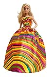 Peregrine Gold Color Wave Stripe Gown for 11.5 inches Dolls