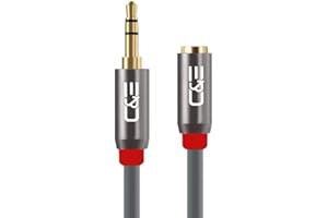 3.5mm Aux Headphone Extension Cable 3 feet (1 Meters) 3.5mm Male to 3.5mm Female Stereo Audio Extension Cable 3ft (1M) for Ca