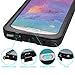 VEGO Note 5 Waterproof Case, IP68 Fully Sealed Waterproof, Snowproof and Dustproof, Rugged Shockproof Protective Phone Case Cover with Kickstand for Samsung Galaxy Note 5 (Black)