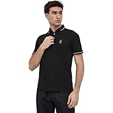 Armani Exchange Mens Regular Fit Cotton Jersey Metallic Icon Patch Polo