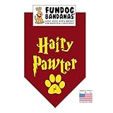 Hairy Pawter Dog Bandana (One Size Fits Most for Medium to Large Dogs)