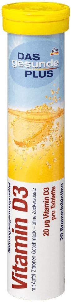 Das Gesunde Plus Vitamin D3, 20 Tablets