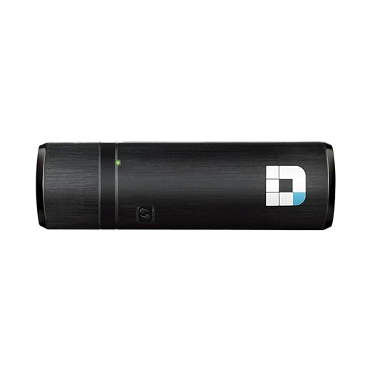 title=D-Link DWA-182 Adattatore USB Wireless AC Dual-band, Nero/Antracite