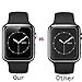 Apple Watch 42mm Tempered glass Screen Protector, davidavi [9H Tempered Glass]Only Covers the Flat Area,[High Definition][ Anti-scratch][Bubble-free] for Apple Watch 42MM[2 Pack]