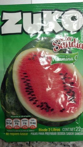 Zuko Sandia (Watermelon) Drink Mix, Packets Make 2 Liters (Pack of 12)