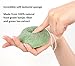 Green Tea Konjac Sponge 3pk Medium - 100% Natural - Antioxidant, Anti Aging - For Dry & Mature Skin, Rosacea, Psoriasis and Eczema - New Leaf Products