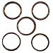 Anodized Aluminum Bonsai Training Wire 5-Size Starter Set with Canvas Bag - 1.0mm, 1.5mm, 2.0mm, 2.5mm, 3.0mm (147 feet total) - Choose Your Color (5 Sizes, Brown)