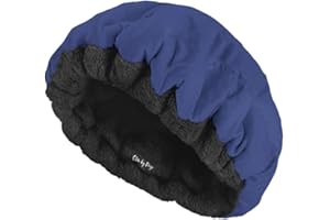 Deep Conditioning Thermal Heat Cap- Cordless, Microwavable Heat Cap for Steaming, Heat Therapy for Hair, Portable, Reversible