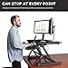 G-PACK PRO – Desktop Standing Desk Converter | Sit-To-Stand Work Desk Riser | Adjustable from 5.7” to 19.7” | Fits Dual Monitor -Removable Keyboard Tray | Ergonomically Designed for Multipurpose Worksthumb 3