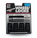 Gorilla Automotive 21631BC Black Chrome Small Diameter Wheel Locks (12mm x 1.50 Thread Size)