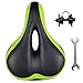 Most Comfortable Bicycle Seat,Tonbux Dual Shock Absorbing Ball Designed Bicycle Gel Seat with Mounting Wrench