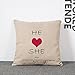Set of 4 Sofa Throw Pillow Covers, YIFAN 1717 Inch Colorful Love Heart Decorative Pillowslip Square Fashion Throw Pillow Case Cushion Cover Home Decor