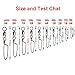 Easy Catch 20pcs/Box Size 3 4 5 6 7 Strong Fishing Ball Bearing Swivel with Solid Welded Ring and High-Strength Coastlock Snap (100% Copper+Stainless Steel)