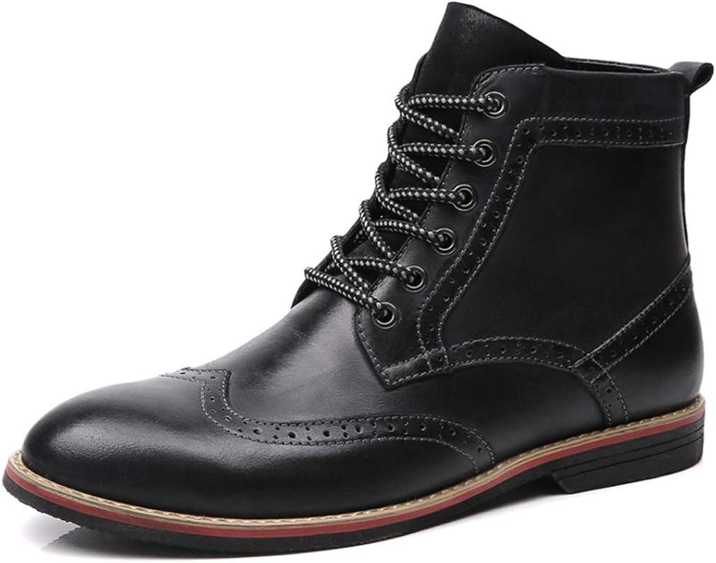 leather brogue boots