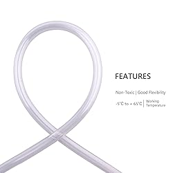 DERNORD PVC Tubing 1/4"ID X 3/8"OD Flexible Clear