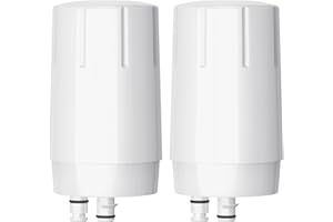 Fil-Fresh 2-Pack Faucet Filter Replacement for Brita® Faucet Water Filter FR-200,FF-100, Brita® 36311 On Tap Faucet Filter System, NSF Certified to Reduce Chlorine, BPA-Free, White