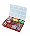 Stack-On SBR-10 10 Compartment Storage Organizer Box with Removable Dividers, Red