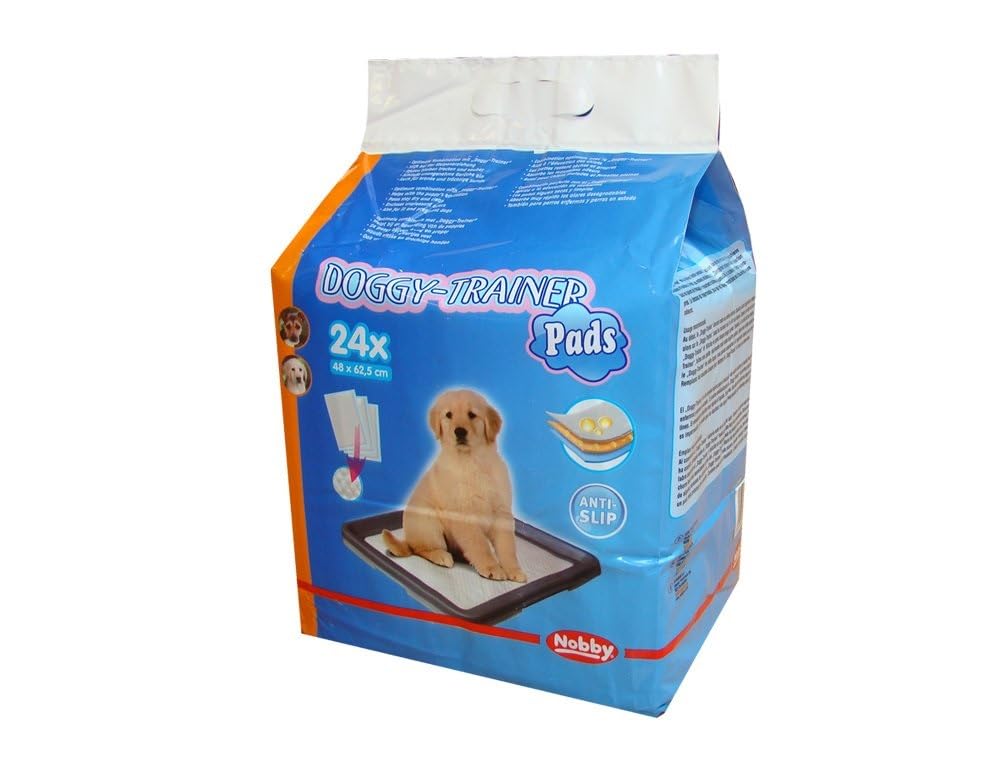 Nobby Doggy Trainer Pads, Large, 62.5 x 48 cm, 24 Pieces