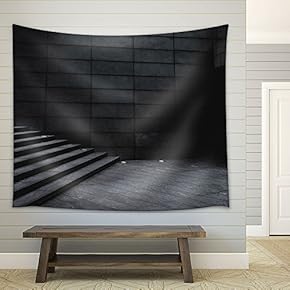 a Corner of The Building - Fabric Wall Tapestry Home Decor - 51x60 inches