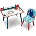 Delta Disney Finding Dory 5 Piece Furniture Kids Set - Plastic Toddler Bed, Multi-Bin Organizer, Art Desk and Chair, Director's Chair for Girls Toddler