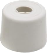 fiXte 2x Medium Rubber Door Stopper 28mm White Wall Floor Mount Bump Stop view 2