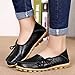 CIOR Women's Genuine Leather Loafers Casual Moccasin Driving Shoes Indoor Flat Slip-on Slippers,M912,Black,41