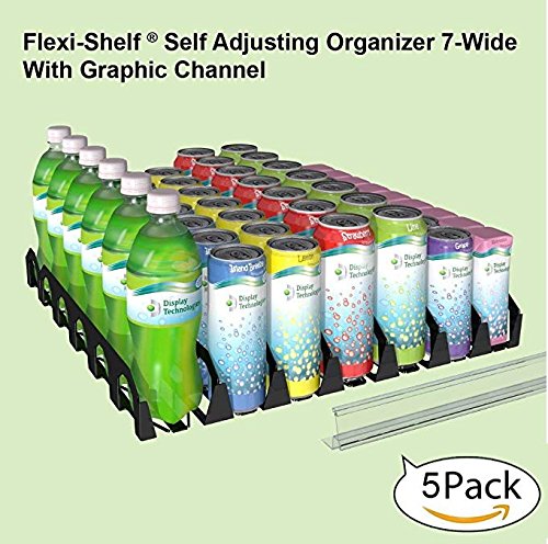 Flexi-Shelf Expandable Flat Shelf Organizer - 5 Pack