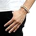 Davieslee Mens Womens Chain Hiphop Iced Out Curb Cuban Gold Plated Bracelet w/ Clear Rhinestones 9inch 23cm