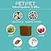PETIPET Vegan Calming Bars for Small Dogs - Anxiety Composure Relief - with Carrots, Apples, Hemp, Chamomile, Passion Flower - for Dog Stress & Separation Aid + Chewing & Barking 180 Treats