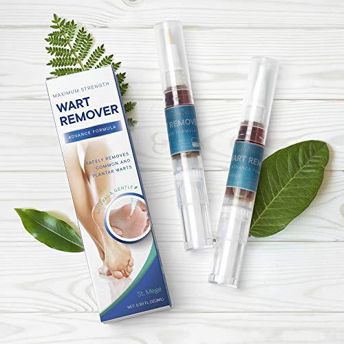 ST. Mege Wart Pen - Maximum Strength - Wart Pen for Flat Warts, Plantar Warts, Common Warts - Corn, Callus - Lightweight - Easy-to-Use - Travel-Friendly
