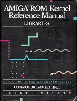 Amiga Read Only Memory Kernel Reference Manual: Libraries (Amiga