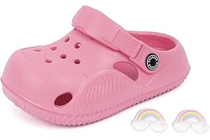 Casazoe Toddler Boys Girls Cute Garden Clogs Kids Slip On Water Shoes EVA Lightweight Summer Slipper Slides Baby Comfort Sandals Children Outdoor Shower Beach Pool Play Shoes