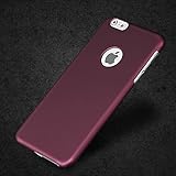 iPhone 6 Case - Retone Ultra Slim Fit Smooth Perfect Fit Hard Cover Case for iPhone 6 (Purlish Red)