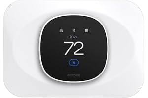 BAOKZZOM Wall Plate Cover Compatible with New 2025 Ecobee Smart Thermostat Essential, Practical Ecobee Thermostat Trim Kit, Programmable WiFi Thermostat Accessory (1, Pure White)