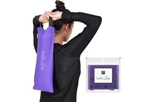 SOULGENIE HealthAndYoga™ Yoga Sand Bags - Double Bag with Inner Waterproof Bag - Prop for Adding Weight and Support (Purple)