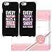 365 Printing Every Short Girl and Tall Girl Black Matching Best Friends Phone Cases for BFF