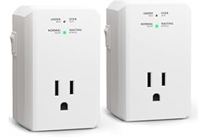 BSEED Single Outlet Surge Protector, Small Surge Protector Wall Tap with Ground Protected Light Indicators for Refrigerators, PC, TV, Xbox Series X, PS5 and Home Appliances, 15A, 1875W, 120V, 2 Pack