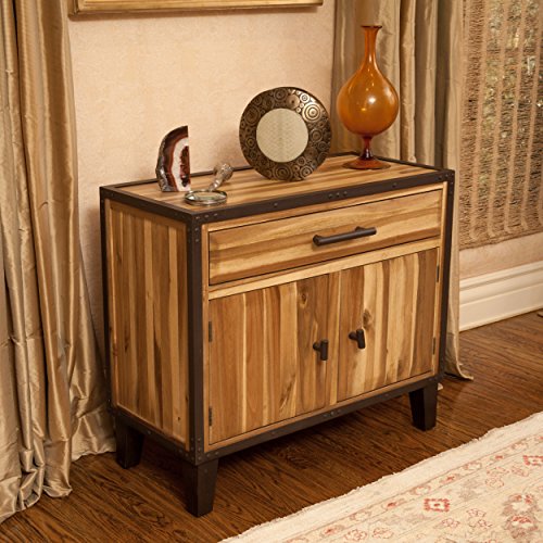 Best Selling Elijah Acacia Wood Storage Hutch
