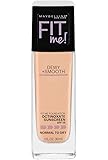 Maybelline New York Fit Me Dewy + Smooth Foundation Makeup, Ivory, 2 Count