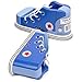 Imagination Generation Cool Kicks Blue Lacing Sneaker - Wooden Practice Lace Up Tie Shoe with One Loop Method Instructions