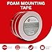 XFasten Double Sided Tape Foam Mounting Tape, 1-Inch x 150-Inch (Pack of 3)