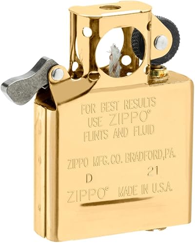 Zippo Pipe Insert Gold Finish – Windproof, Refillable, Interchangeable