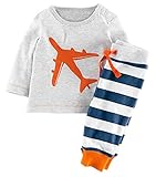 Fiream Boys Cotton Long Sleeve Clothing Set(Grey,3T)