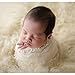Zeroest Baby Photography Props Blanket Newborn Photo Shoot Outfits Infant Photos Lace Wrap (Beige)