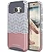 S7 Edge Case, Galaxy S7 Edge Case, BENTOBEN Slim S7 Edge Cases Hard Plastic Shell and Soft TPU Dual Layer Shockproof Bumper Chevron Wave Hybrid Protective Covers for Samsung Galaxy S7 Edge, Grey