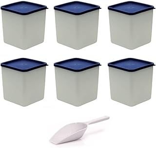 mikken Gefrierdose, Kunststoff, Weiß, 6er Set / 1,25 Liter