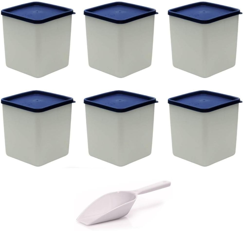 mikken Gefrierdose, Kunststoff, Weiß, 6er Set / 1,25 Liter