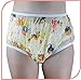 Rearz - Nursery Print Plastic Pant - Standard Waist (Yellow, Medium)